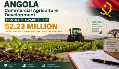Angola Commercial Agriculture Development Contract Awarded for $2.23 Million